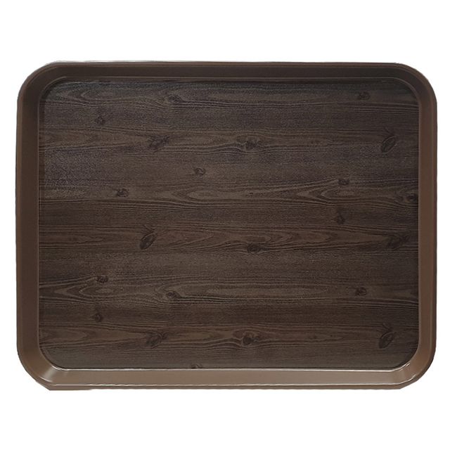 옹이 나무무늬 업소용 사각쟁반 7호