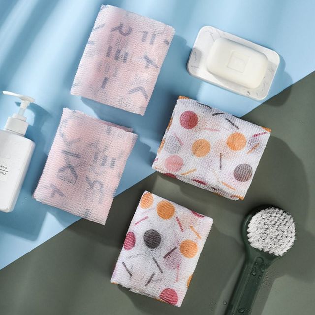 저자극 목욕 스크럽 타올 거품망 샤워 수건