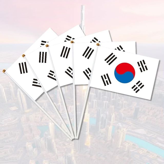 행사용 미니 태극기 100P 응원용 깃발 기념 장식 소형