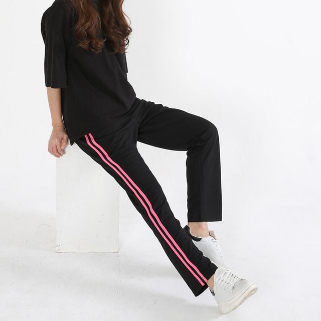 옆줄 쿠션지 트레이닝팬츠 DM-5863-