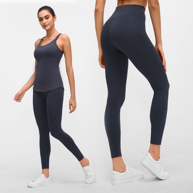 슬림핏 스포츠 요가 레깅스 트레이닝 바지 여성용