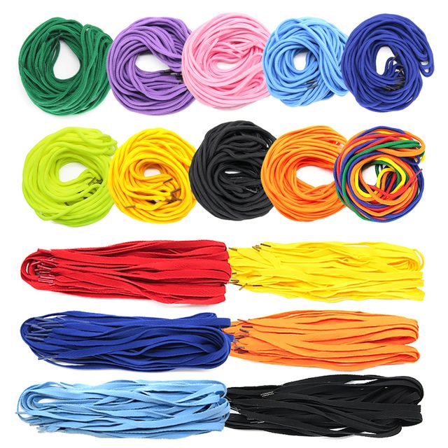 운동화끈 둥근넓적 목걸이줄 매듭 만들기재료-12색