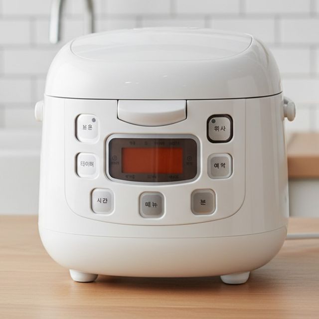 루베크030 디지털 클레버 전기밥솥 3-4인분 원터치버튼 분리형커버