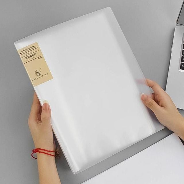 A4 투명 파일홀더 8P 서류철 수납홀더 100P 세트