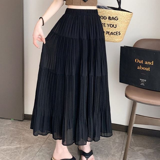 페미닌 캉캉 플레어 주름 스커트 SNY-1004947