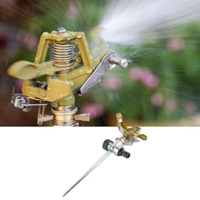 360도 각도조절 스프링클러 잔디 텃밭 회전 급수기