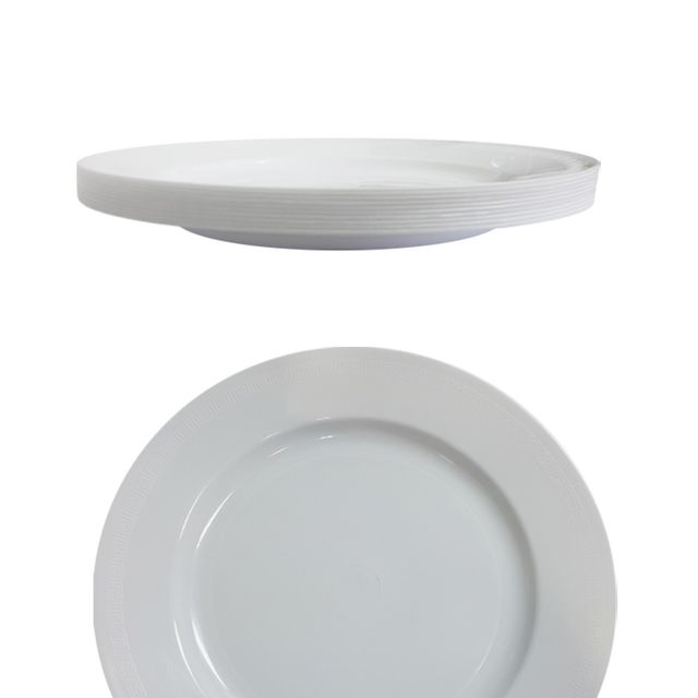 다회용 25cm원형접시 일회용기 대10호 10