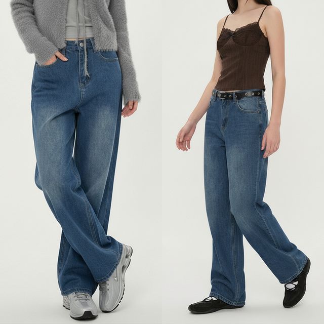 와이드핏 베이직 데님 팬츠 JEB-1006608