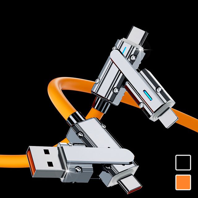 4in1 C타입 CtoC 고속 충전 100W 라이트닝 USB 케이블