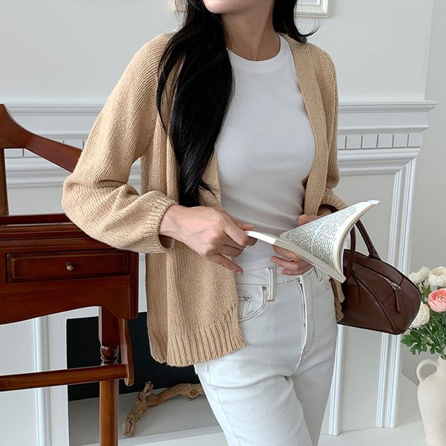 간절기 체형커버 오픈 가디건 2color DK-1004271