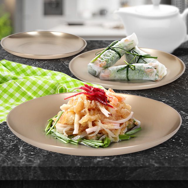 원접시 앞접시 유기 방짜 생선 원형 반찬그릇 업소용
