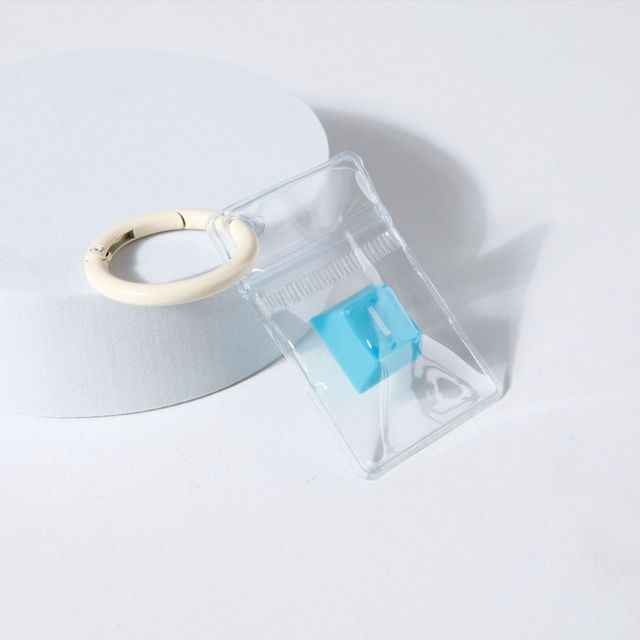 PVC 미니 지퍼백 키링 부자재 열쇠고리 만들기 DIY