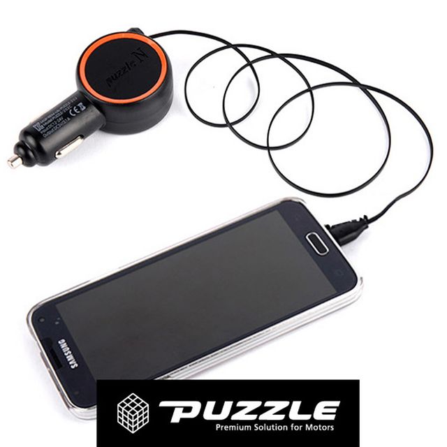 퍼즐055 릴홀더 핸드폰 차량 2.4A 급속