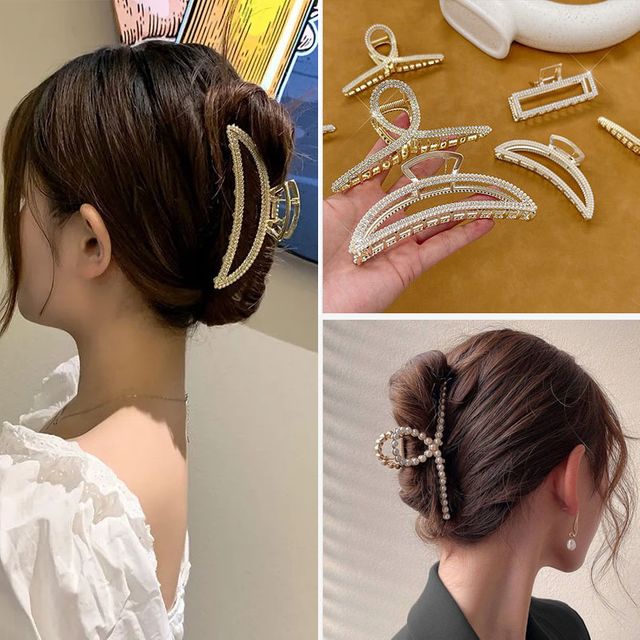 큐빅진주 집게핀 ELH036