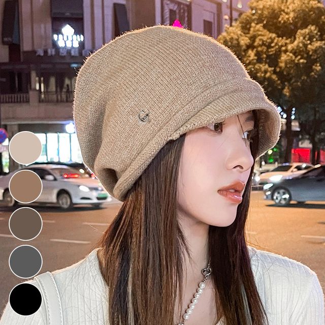 짧은챙 니트비니 ELM-164