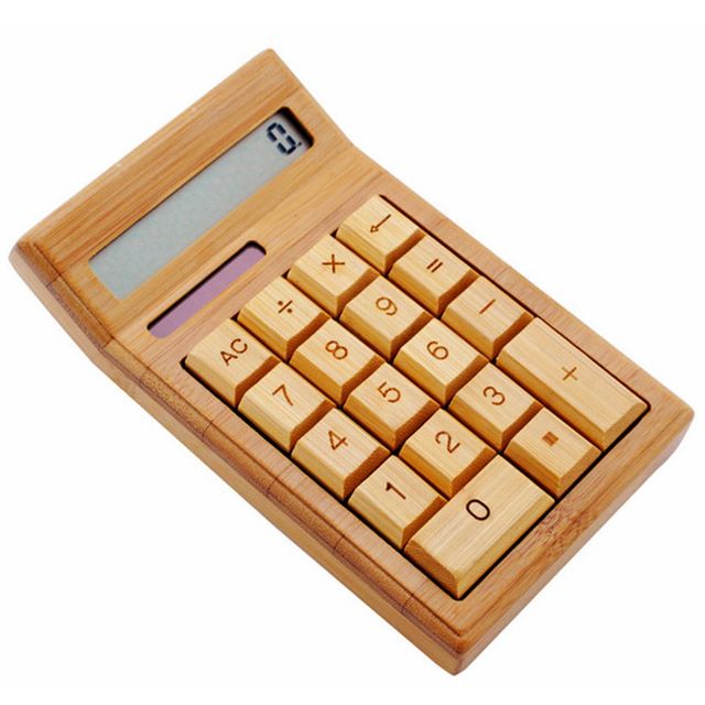 경사형 대나무 대나무 원목계산기 태양광 12자