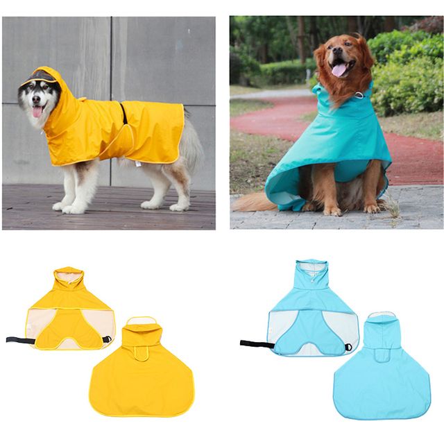 강아지 우비 레인코트 판초 비옷 바람막이 산책 3XL