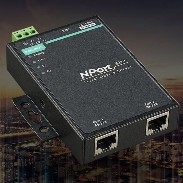 모싸 2포트 RS232 디바이스 서버 아답터 포함