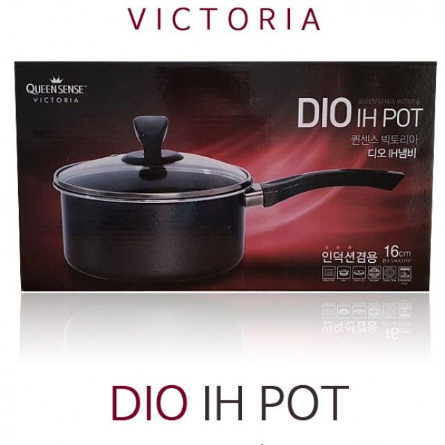 퀸센스 빅토리아디오냄비 편수16Cm  인덕션 겸용냄비 칼라냄비