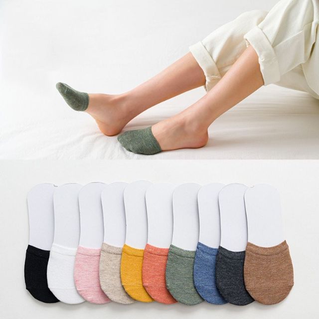 키밍 여성 무지 덧신 반양말 세트 5족 편안한 착용감