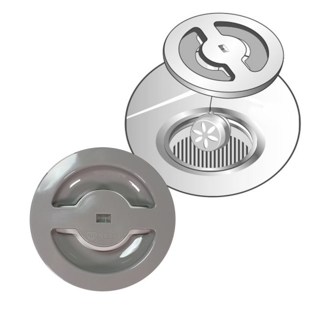 하니 세정제부착 씽크대파트너캡 배수구덮개