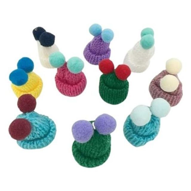 미니어처 방울모자 화분 장식 10P 가드닝 꾸미기 세트