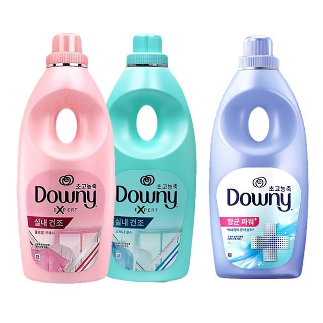 다우니 초고농축 실내건조 섬유유연제 1L 3종택1
