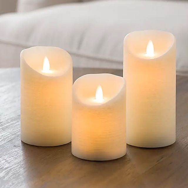 흔들리는 불꽃 전자 양초 3종세트 촛불 전자초