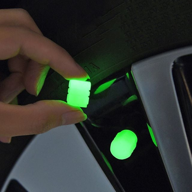 야광 타이어 밸브캡 1p 자동차 자전거 오토바이 마개