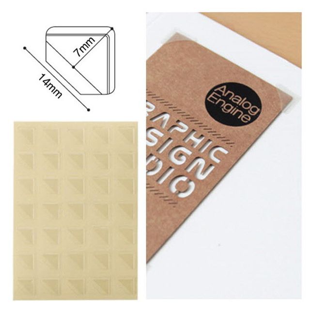 코너스틱 삼각 초미니 100매 3500P 메모 명함부착