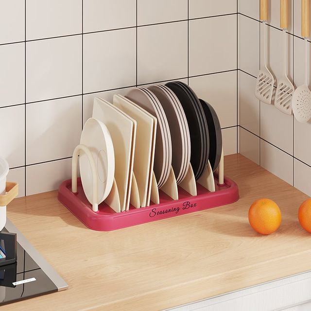 키밍 다용도 정리 트레이 접시 꽂이 2p 칸막이 선반 거치대