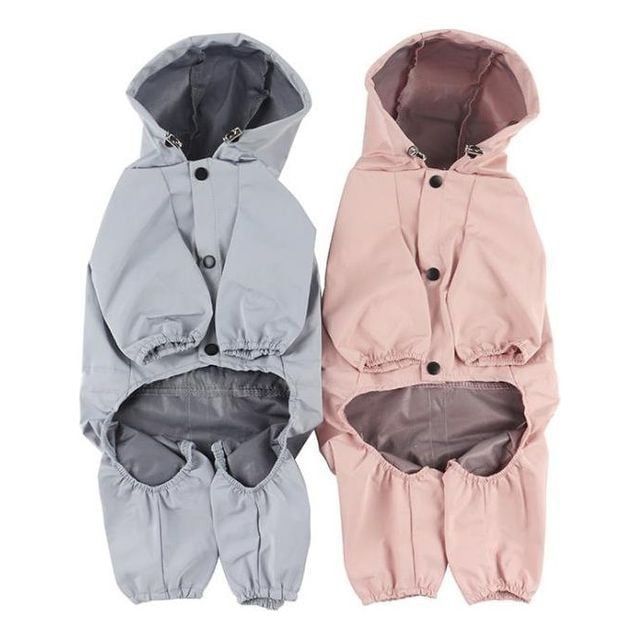 반사 방수 강아지 레인코트 판초 비옷 대형 중형 소형