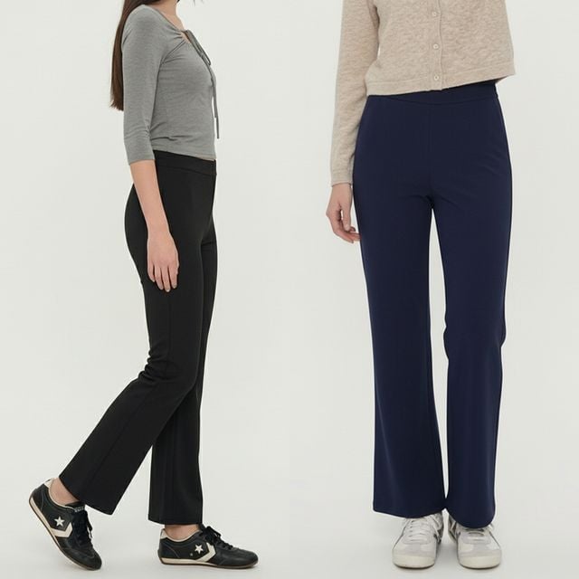 여성 한여름 쿨원단 부츠컷 밴딩팬츠 JEB-1007459