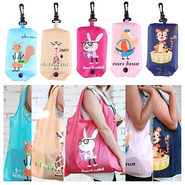 휴대용파우치 동물 에코백 쇼핑백