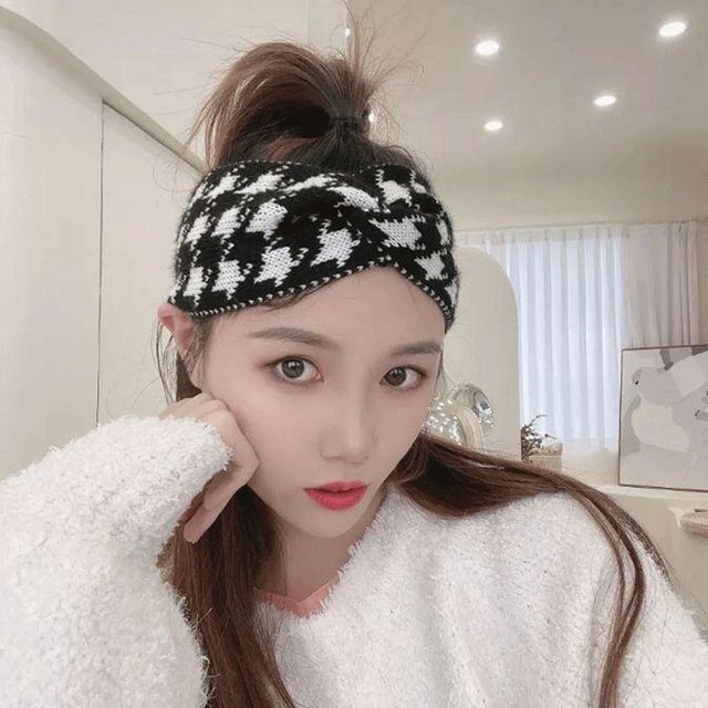 시아카 반다나 니트 꼬임 헤어밴드 SD-241224