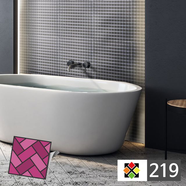 스티커타일 219 실버잔바둑판 타일시트 시트타일