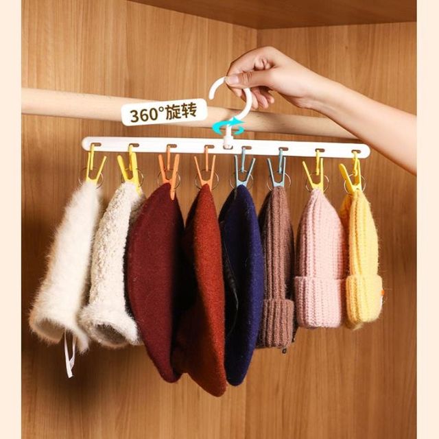 다용도 스냅백 모자걸이 3개입 정리함