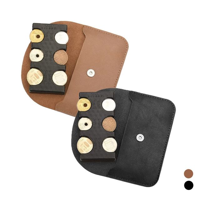 일본 엔화 동전지갑 + 가죽파우치 LM-0080