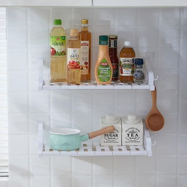 다용도 접착식 벽걸이 선반 화장실 수납 정리대