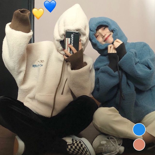 몽글몽글 여성 뽀그리 후드티 URD_141