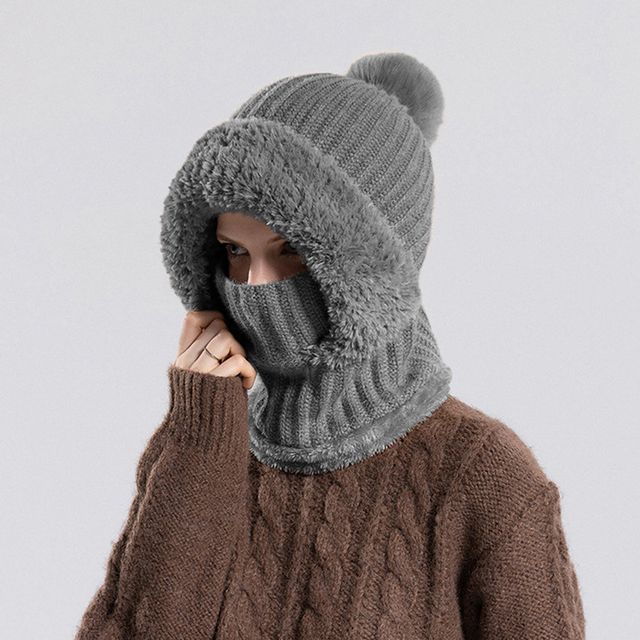 버블 온 탑 소프트 융털 바라클라바 SD241213