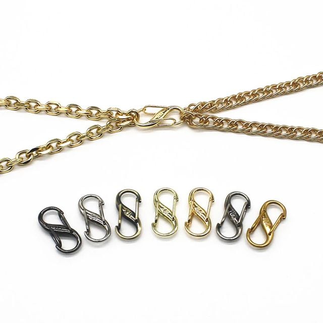 가방 엔틱 메탈 체인 쇼트너 고리 길이 조절 버클 DIY