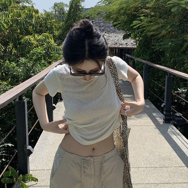 시원한 여름 시스루 티셔츠 여름반팔셔츠 루즈핏반팔