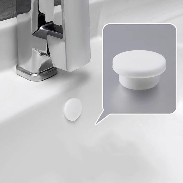 세면대 원형 실리콘 캡 100개입 원형 트랩 마개