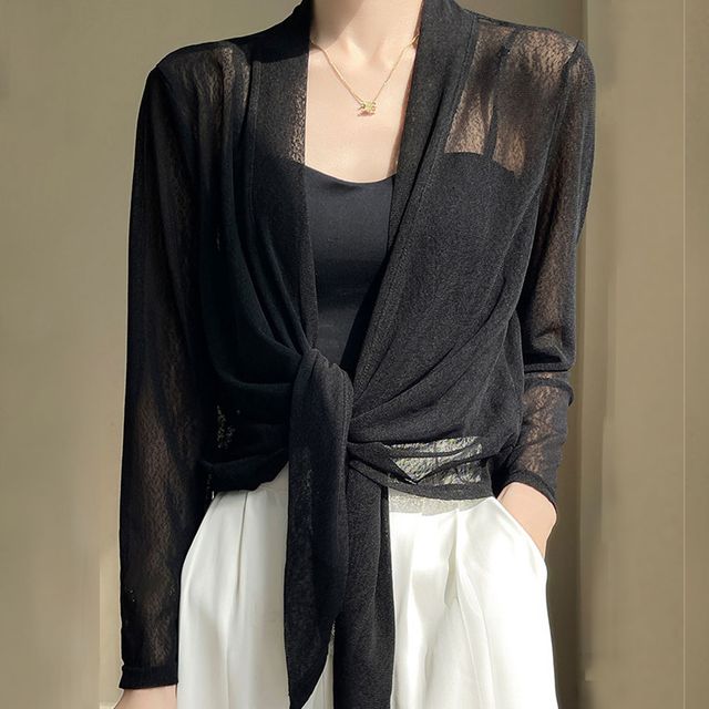 여름 시스루 스트랩 가디건 4color LM-0610