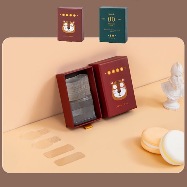 키밍 사진 양면테이프 세트 100개입 DIY 투명 스티커