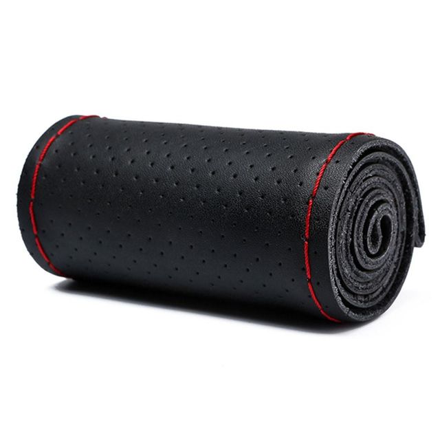 자동차 가죽 DIY 핸들 커버 인공 봉제 차량용 액세서리