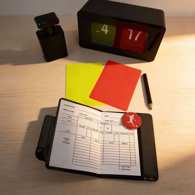 축구 심판 필수 장비 세트 스포츠 경고카드 퇴장 경기용품