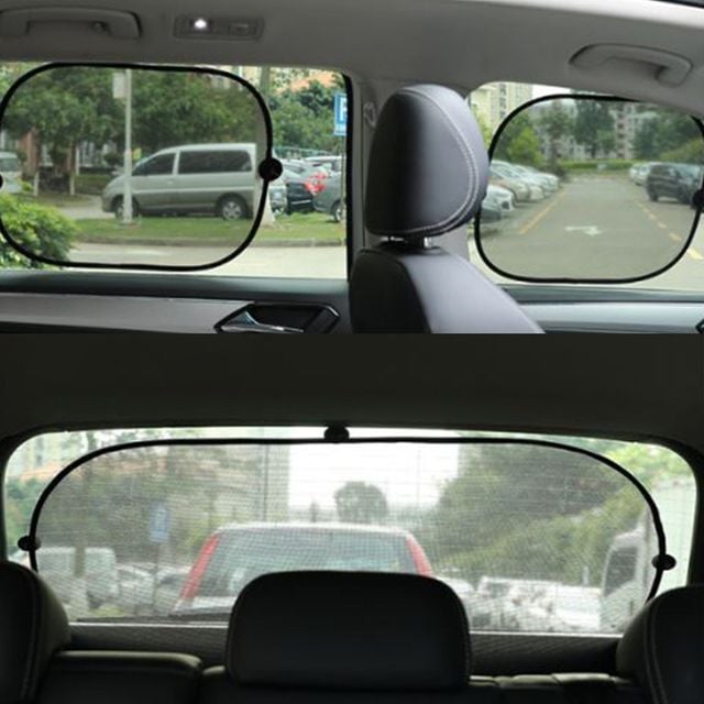 부착식 차량 커튼 후방 옆자리 미니 커튼 햇빛 가리개