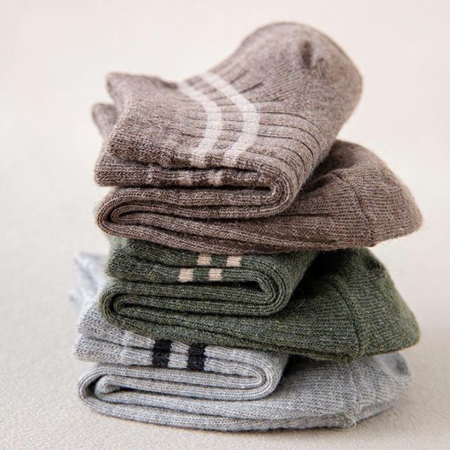 남성 기본 줄무늬 발목 양말 패션 삭스 5족 세트